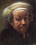 Kunstwerk vingeroefening Rembrandt zelfportret 