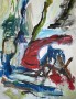 Kunstwerk 'Printemps au Cousin' - groot abstract-impressionistisch schilderij