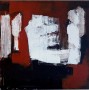 Kunstwerk abstract rood-zwart-1