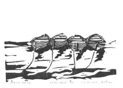 vier bootjes op stroom