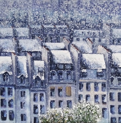 Parijs in de sneeuw