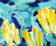 Kunstwerk ~ 3 Gele Tulpen - acrylverf op linnen - (50x70) ~