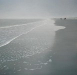 (102 b) mensen op het strand van Hoek van Holland 
