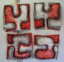 Kunstwerk puzzle vlakvullende kromme van Peano nr 13