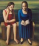 Kunstwerk twee vrouwen