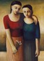 Kunstwerk twee vrouwen 2