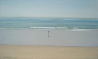 (126) mens op het strand (Vauville)