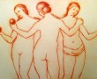 Kunstwerk De Drie Gratiën (naar Raphael) ets-02