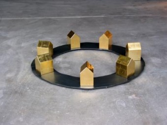 cirkel met 7 gouden huizen