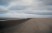 (142)strand van zeeland met rood-wit object