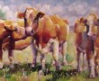 Kunstwerk Koeien in de wei