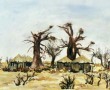 Kunstwerk Botswana - Makgadikgadik pans