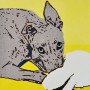 Kunstwerk Mac's Hare - Portrait of a greyhound 8