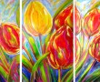 Kunstwerk Dancing Tulips