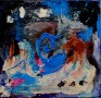 Blauw Kunstwerk Blauw