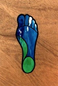 voetpad (glas-detail)
