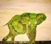 Kunstwerk Green Elephant