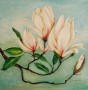 Kunstwerk Realistisch Bloemstilleven: Magnoliatak