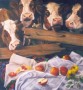 Kunstwerk Koeien en appels