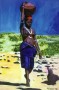 Kunstwerk African girl  