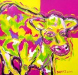 cow yellow/pink