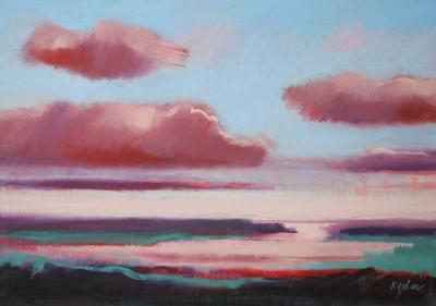 landschap met rode wolk landschap met rode wolk