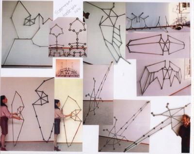 collages van verschillende draadfiguren. collages van verschillende draadfiguren.