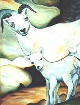 Dalschaap met lam Dalschaap met lam
