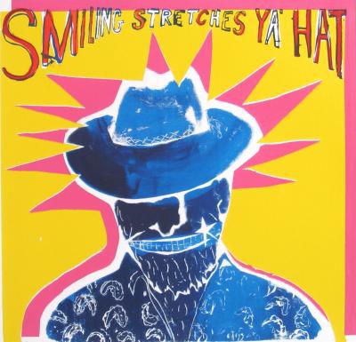 Smiling stretches ya' Hat Smiling stretches ya' Hat