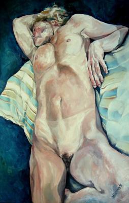 Dame in blauw Dame in blauw
