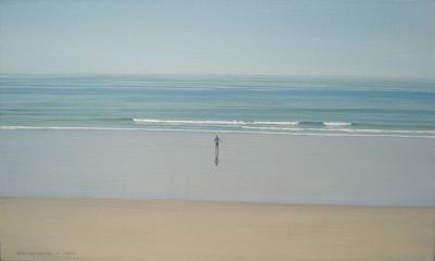 (126) mens op het strand (Vauville)