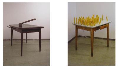 two small table ruins two small table ruins