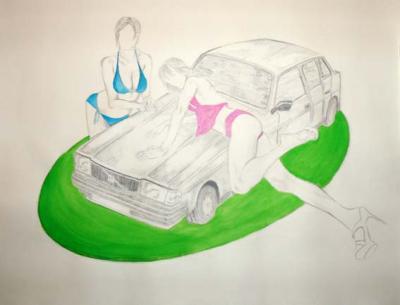 Chicks on cars Chicks on cars
