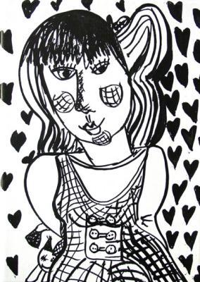 verlegen meisje (uit Happy Family series 2007) verlegen meisje (uit Happy Family series 2007)