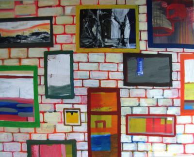 Muurschilderij Muurschilderij