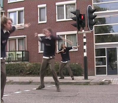 Arrangement voor ampelmannen