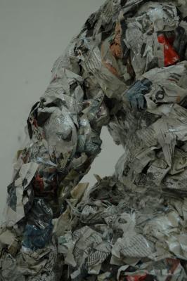 Figuur, geen titel, rug detail Figuur, geen titel, rug detail