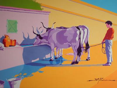 boy and thirsty oxen boy and thirsty oxen