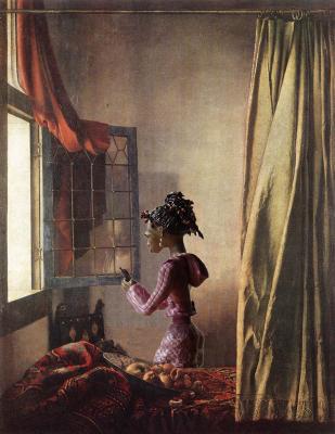 Lezend meisje van Vermeer anno 2007 Lezend meisje van Vermeer anno 2007