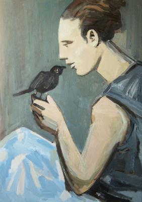 Girl with Bird