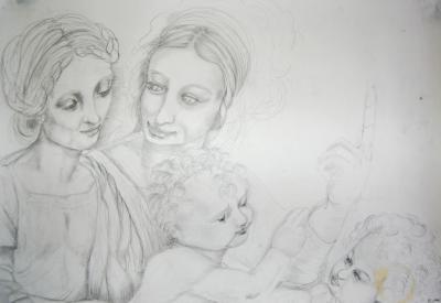 z.T. (Zeichenstudie nach Da Vinci) z.T. (Zeichenstudie nach Da Vinci)