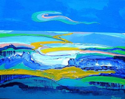 blauw landschap blauw landschap