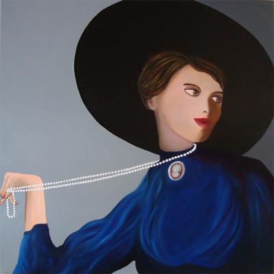 Lady with pearls Lady with pearls