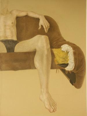man on couch man on couch