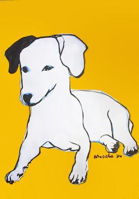 hond geel hond geel