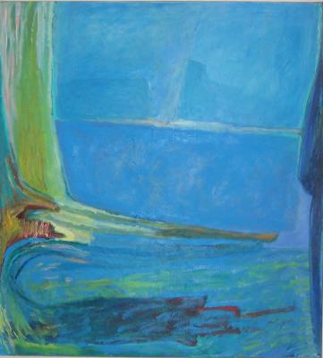 Blauw landschap Blauw landschap