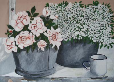 Teiltje met bloemen Teiltje met bloemen