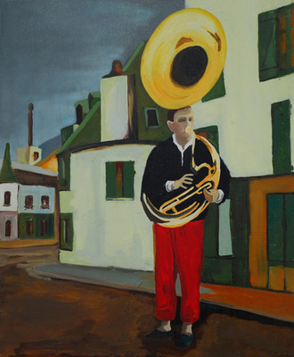 boy with tuba boy with tuba