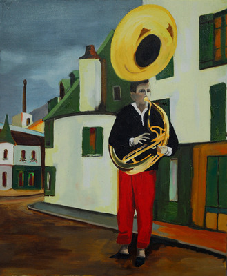 boy with tuba boy with tuba