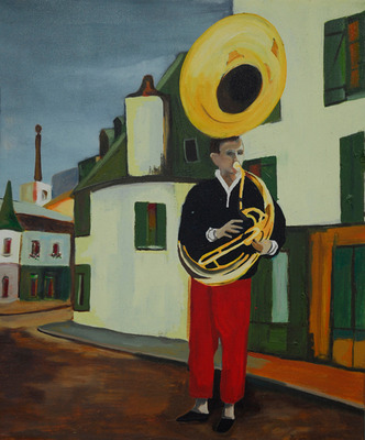 boy with tuba boy with tuba